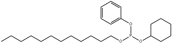 亜りん酸シクロヘキシルドデシルフェニル 化学構造式