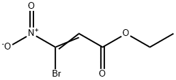 2-Propenoic acid, 3-bromo-3-nitro-, ethyl ester 化学構造式