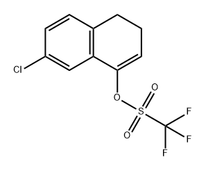 Methanesulfonic acid, 1,1,1-trifluoro-, 7-chloro-3,4-dihydro-1-naphthalenyl ester Structure