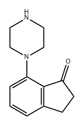 1H-Inden-1-one, 2,3-dihydro-7-(1-piperazinyl)- 结构式