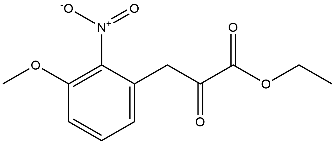 Benzenepropanoic acid, 3-methoxy-2-nitro-α-oxo-, ethyl ester