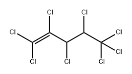 1-Pentene, 1,1,2,3,4,5,5,5-octachloro- Struktur