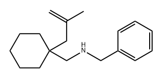 Benzenemethanamine, N-[[1-(2-methyl-2-propen-1-yl)cyclohexyl]methyl]- Struktur