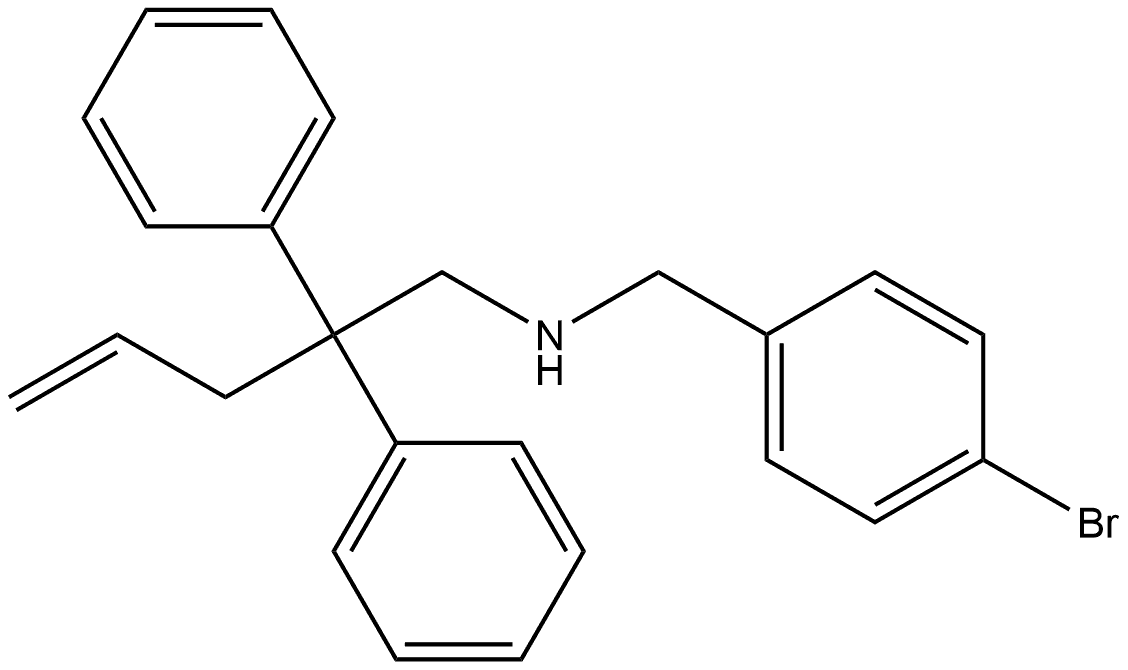 Benzeneethanamine, N-[(4-bromophenyl)methyl]-β-phenyl-β-2-propen-1-yl- 化学構造式