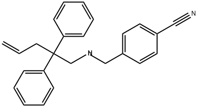 Benzonitrile, 4-[[(2,2-diphenyl-4-penten-1-yl)amino]methyl]- 结构式