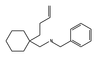 Benzenemethanamine, N-[[1-(3-buten-1-yl)cyclohexyl]methyl]- Struktur