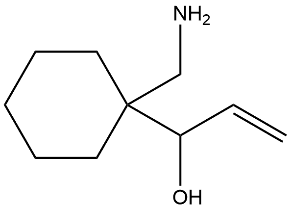 Cyclohexanemethanol, 1-(aminomethyl)-α-ethenyl- Struktur