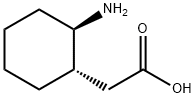 Cyclohexaneacetic acid, 2-amino-, trans- (9CI) 化学構造式