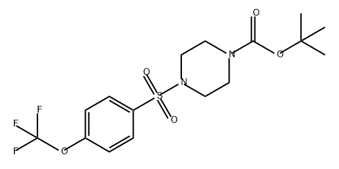 1-Piperazinecarboxylic acid, 4-[[4-(trifluoromethoxy)phenyl]sulfonyl]-, 1,1-dimethylethyl ester