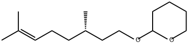 2H-Pyran, 2-[[(3S)-3,7-dimethyl-6-octen-1-yl]oxy]tetrahydro- 结构式