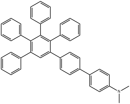 [1,1':2',1'':4'',1'''-Quaterphenyl]-4'''-amine, N,N-dimethyl-4',5',6'-triphenyl- (9CI) Struktur