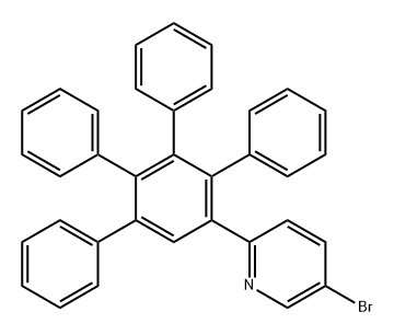 Pyridine, 5-bromo-2-(5',6'-diphenyl[1,1':2',1''-terphenyl]-3'-yl)- (9CI) 结构式
