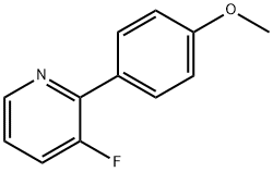 Pyridine, 3-fluoro-2-(4-methoxyphenyl)- Structure