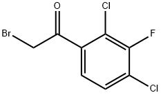 Ethanone, 2-bromo-1-(2,4-dichloro-3-fluorophenyl)- Structure