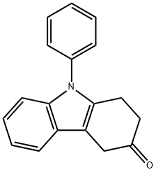 3H-Carbazol-3-one, 1,2,4,9-tetrahydro-9-phenyl- 化学構造式