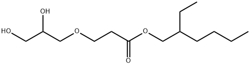 Propanoic acid, 3-(2,3-dihydroxypropoxy)-, 2-ethylhexyl ester 结构式