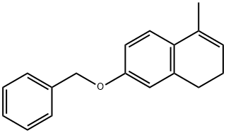 Naphthalene, 1,2-dihydro-4-methyl-7-(phenylmethoxy)- 化学構造式