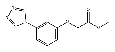 Propanoic acid, 2-[3-(1H-tetrazol-1-yl)phenoxy]-, methyl ester Struktur