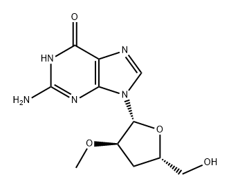 Guanosine, 3'-deoxy-2'-O-methyl- (9CI) Struktur