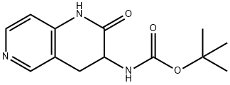 Carbamic acid, (1,2,3,4-tetrahydro-2-oxo-1,6-naphthyridin-3-yl)-, 1,1-dimethylethyl ester (9CI) Struktur