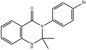 3-(4-Bromophenyl)-2,2-dimethyl-2,3-dihydroquinazolin-4(1H)-one Structure
