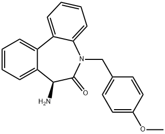 (S)-7-amino-5-(4-methoxy-benzyl)-5H,7H-dibenzo[b,d]azepin-6-one,847926-46-9,结构式