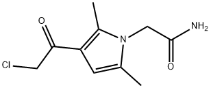 2-[3-(2-Chloroacetyl)-2,5-dimethyl-1H-pyrrol-1-yl]acetamide Struktur