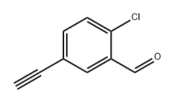 Benzaldehyde, 2-chloro-5-ethynyl- Structure