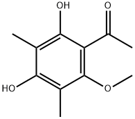 Ethanone, 1-(2,4-dihydroxy-6-methoxy-3,5-dimethylphenyl)- 化学構造式