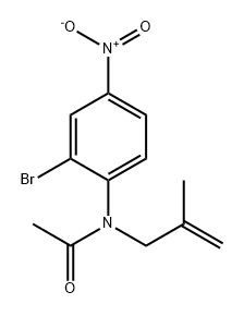 Acetamide, N-(2-bromo-4-nitrophenyl)-N-(2-methyl-2-propen-1-yl)- Structure