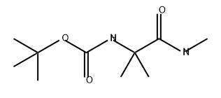 Carbamic acid, N-[1,1-dimethyl-2-(methylamino)-2-oxoethyl]-, 1,1-dimethylethyl ester 结构式