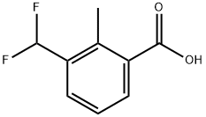 Benzoic acid, 3-(difluoromethyl)-2-methyl- Structure