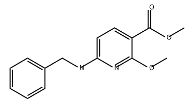 3-Pyridinecarboxylic acid, 2-methoxy-6-[(phenylmethyl)amino]-, methyl ester