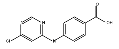 Benzoic acid, 4-[(6-chloro-4-pyrimidinyl)amino]- Struktur