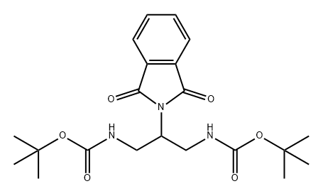 Carbamic acid, [2-(1,3-dihydro-1,3-dioxo-2H-isoindol-2-yl)-1,3-propanediyl]bis-, bis(1,1-dimethylethyl) ester (9CI) Struktur