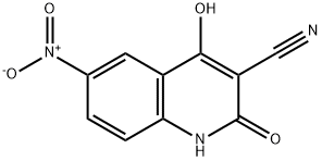 4-Hydroxy-6-nitro-2-oxo-1,2-dihydroquinoline-3-carbonitrile Structure