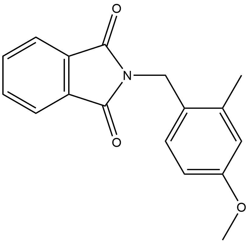 2-[(4-Methoxy-2-methylphenyl)methyl]-1H-isoindole-1,3(2H)-dione,84888-48-2,结构式