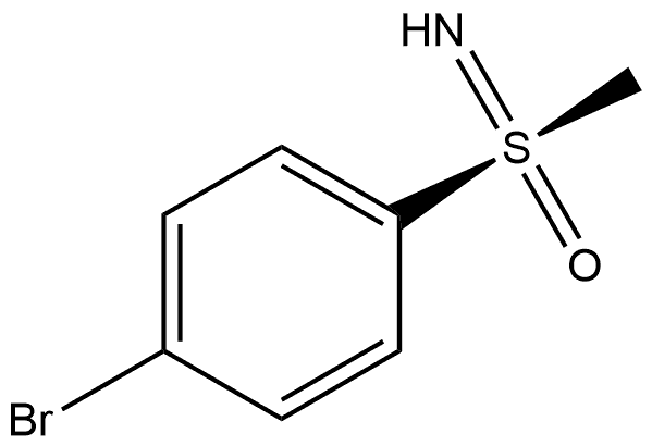 (R)-S-(4-bromophenyl)-S-methylsulfoximine,848991-21-9,结构式