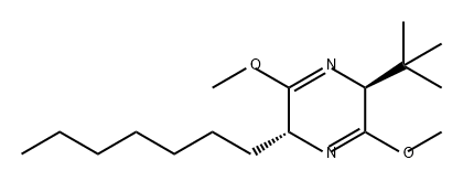 Pyrazine, 2-(1,1-dimethylethyl)-5-heptyl-2,5-dihydro-3,6-dimethoxy-, (2S,5R)-