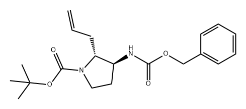 1-Pyrrolidinecarboxylic acid, 3-[[(phenylmethoxy)carbonyl]amino]-2-(2-propen-1-yl)-, 1,1-dimethylethyl ester, (2R,3S)-