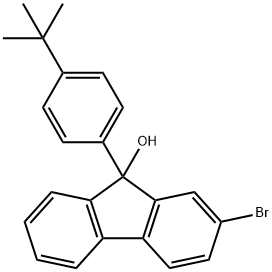 9H-Fluoren-9-ol, 2-bromo-9-[4-(1,1-dimethylethyl)phenyl]-,849222-39-5,结构式