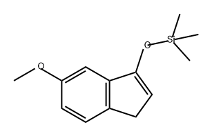 1H-Indene, 5-methoxy-3-[(trimethylsilyl)oxy]- 化学構造式