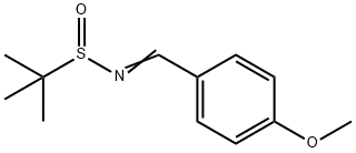 2-Propanesulfinamide, N-[(4- methoxyphenyl)methylene]-2-methyl 化学構造式