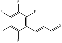 2-Propenal, 3-(2,3,4,5,6-pentafluorophenyl)-, (2E)- Struktur