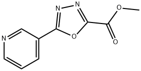 1,3,4-Oxadiazole-2-carboxylic acid, 5-(3-pyridinyl)-, methyl ester,849798-87-4,结构式