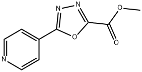 1,3,4-Oxadiazole-2-carboxylic acid, 5-(4-pyridinyl)-, methyl ester 结构式