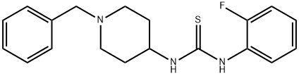Thiourea, N-(2-fluorophenyl)-N'-[1-(phenylmethyl)-4-piperidinyl]- Structure