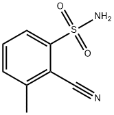 2-氰基-3-甲基苯磺酰胺 结构式