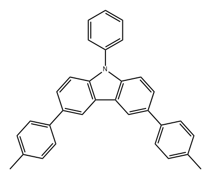 9H-Carbazole, 3,6-bis(4-methylphenyl)-9-phenyl- Structure