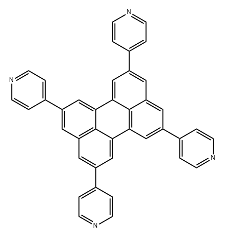 Pyridine, 4,4',4'',4'''-(2,5,8,11-perylenetetrayl)tetrakis- (9CI) Structure